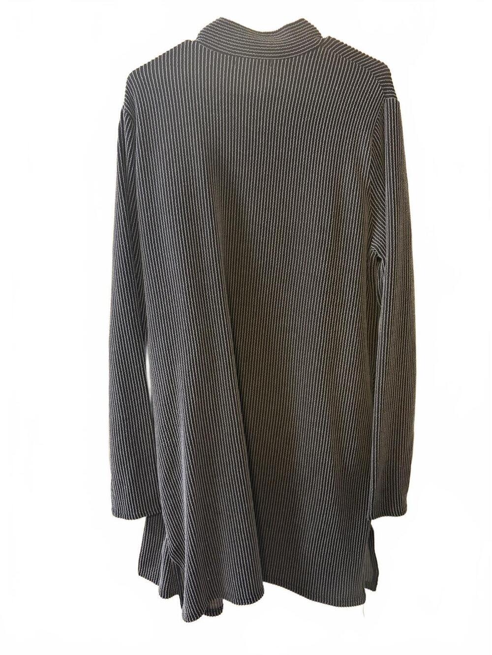 Blakeley Gray Ribbed Open Front Cardigan - Picture 3 of 3